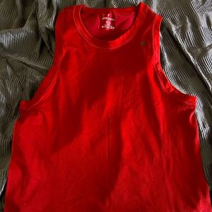 Fabletics Tank Mens Medium Magenta Standard Fit Casual Gym